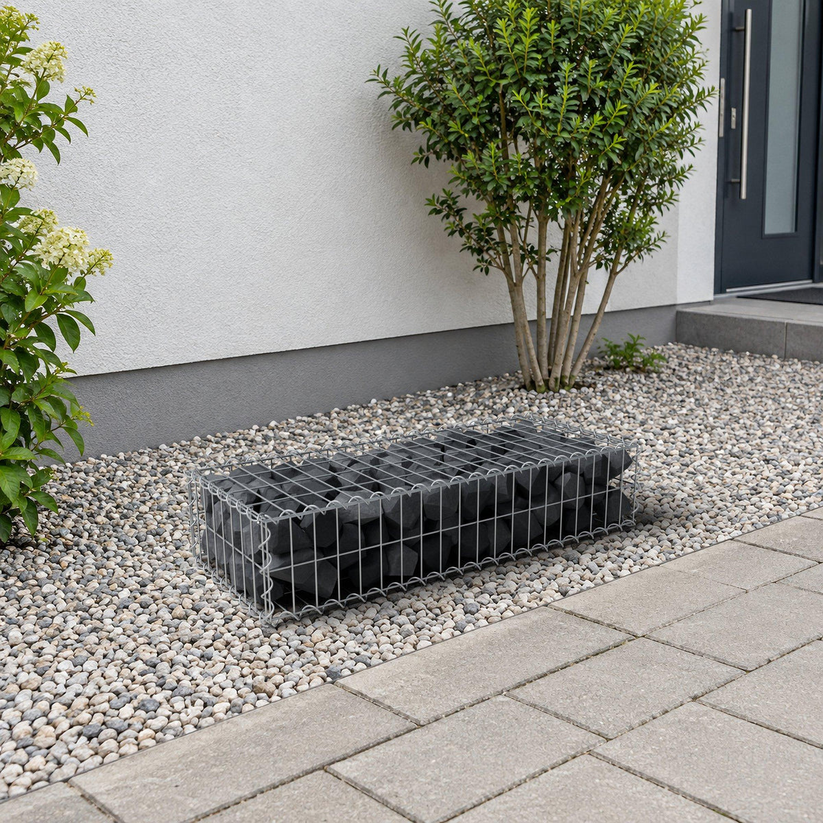 Gabion 100 cm x 20 cm x 40 cm (L x H x D), mesh size 5 cm x 10 cm, spiral