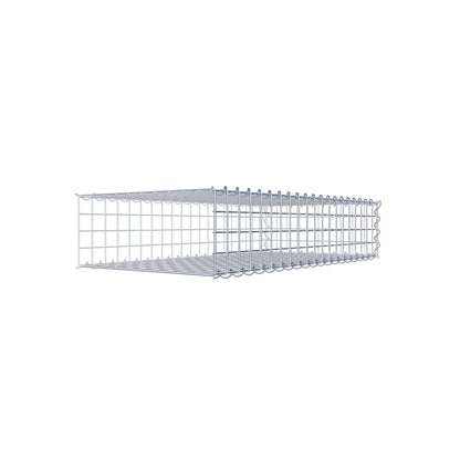 Gabion rapporté type 2 100 cm x 20 cm x 50 cm (L x H x P), mailles 5 cm x 5 cm, spirale