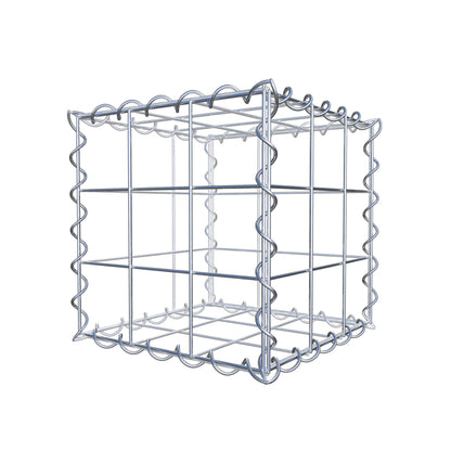 Gabion 30 cm x 30 cm x 30 cm (L x H x P), mailles 10 cm x 10 cm, spirale