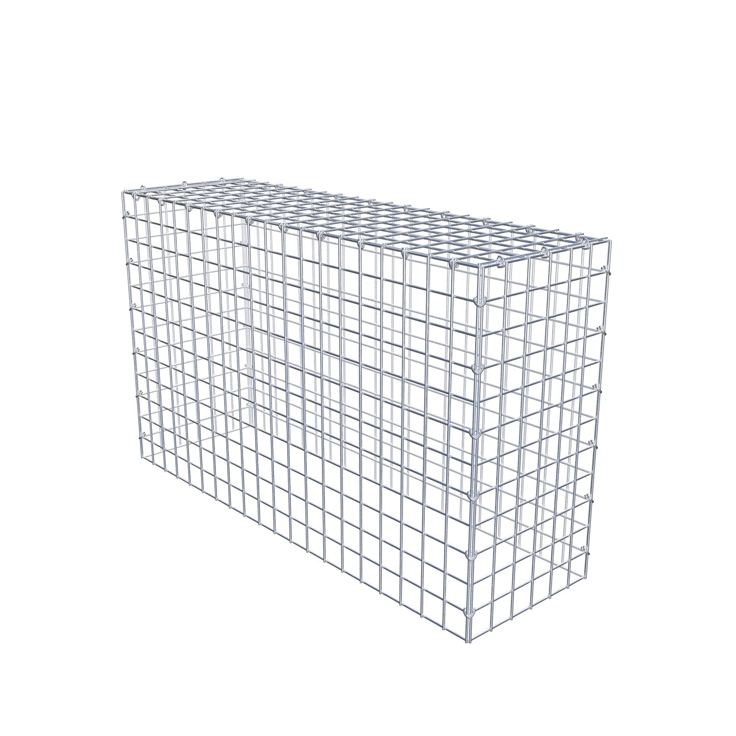 Fourche rapportée type 3 100 cm x 60 cm x 30 cm (L x H x P), maille 5 cm x 5 cm, anneau en C