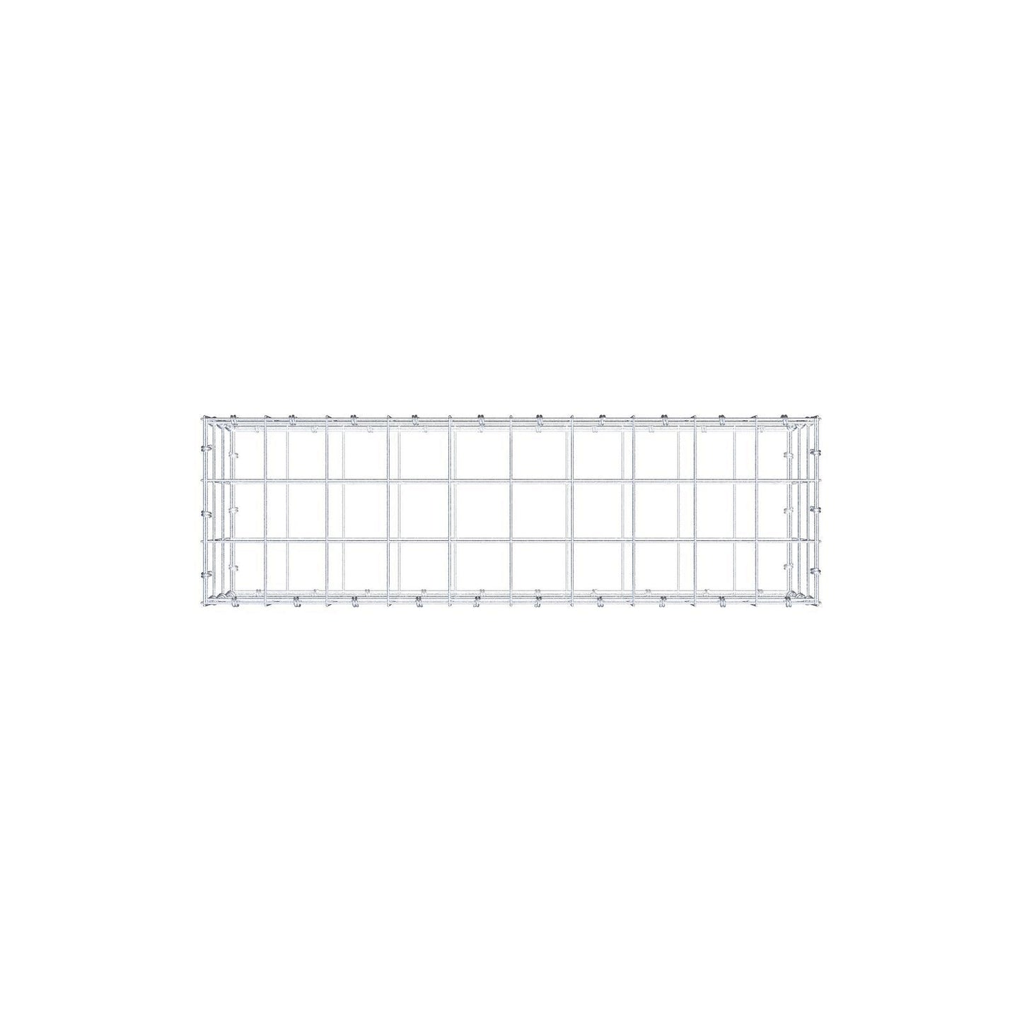 Gabione 100 cm x 30 cm x 30 cm (L x H x T), Maschenweite 10 x 10 cm, Spiralring