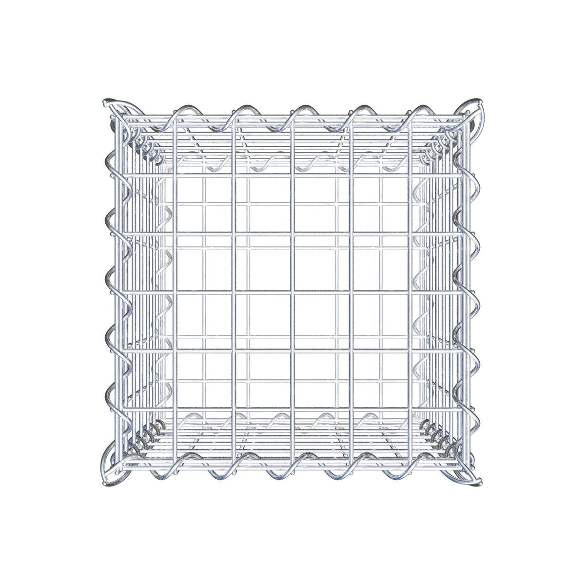 Gabione 30 cm x 30 cm x 30 cm (L x H x T), Maschenweite 5 cm x 5 cm, Spirale