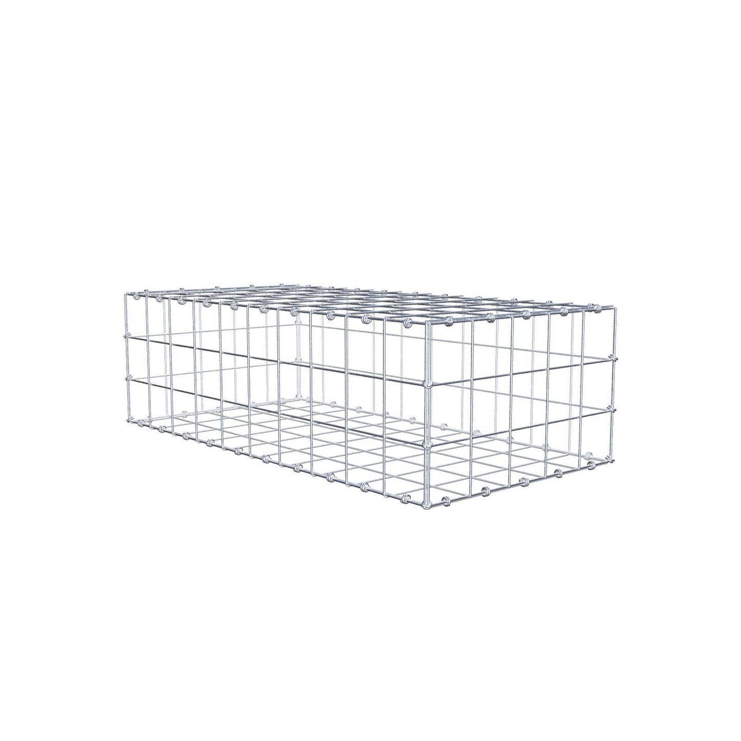 Schanskorf 100 cm x 30 cm x 50 cm (L x H x D), maaswijdte 10 x 10 cm, spiraalring