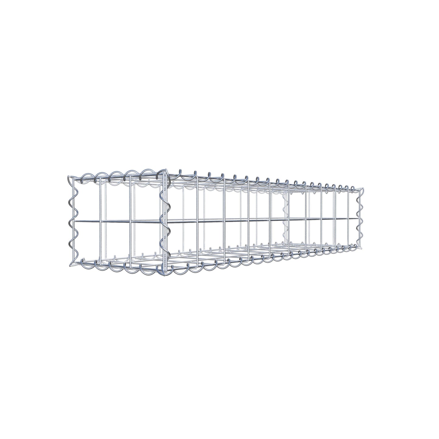 Gabion 100 cm x 20 cm x 30 cm (L x H x P), mailles 10 cm x 10 cm, spirale