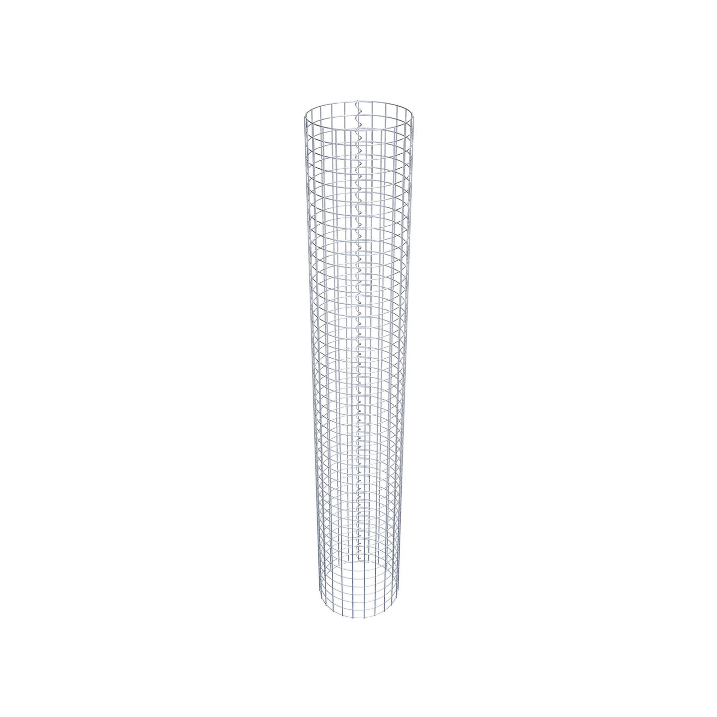 Colonne de gabion ronde 37 cm de diamètre, 230 cm de hauteur, mailles de 5 cm x 5 cm