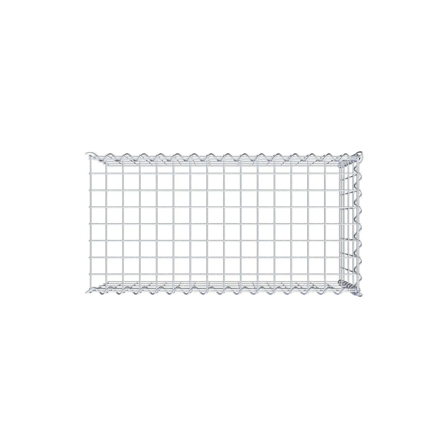 Anbaugabione Typ 4 80 cm x 40 cm x 40 cm (L x H x T), Maschenweite 5 cm x 10 cm, Spirale
