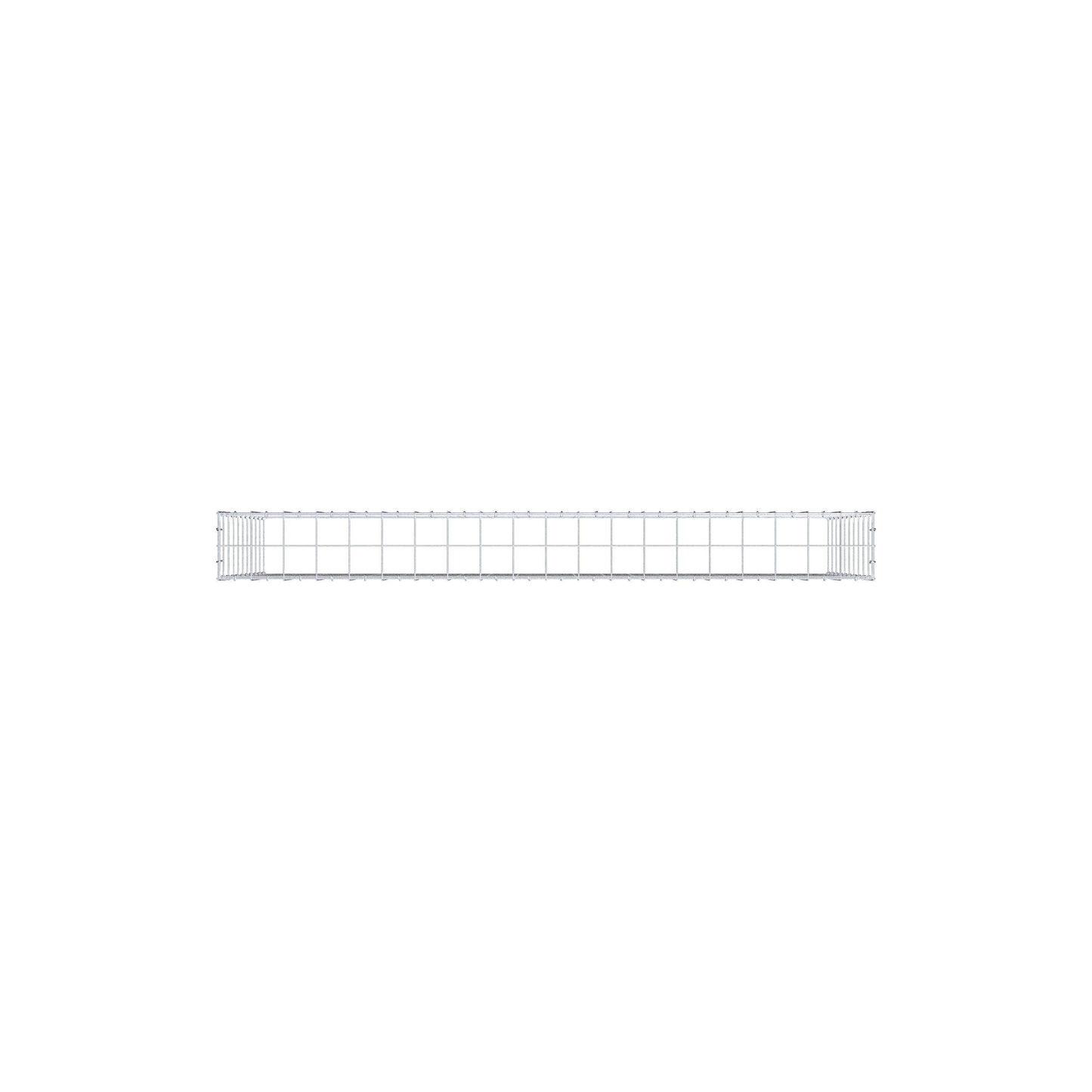 Gabião Tipo 3 200 cm x 100 cm x 20 cm (C x A x P), malhagem 10 cm x 10 cm, anel C