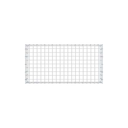 Gavión complementario de tipo 3 100 cm x 20 cm x 50 cm (largo x alto x fondo), malla 5 cm x 10 cm, anillo en C
