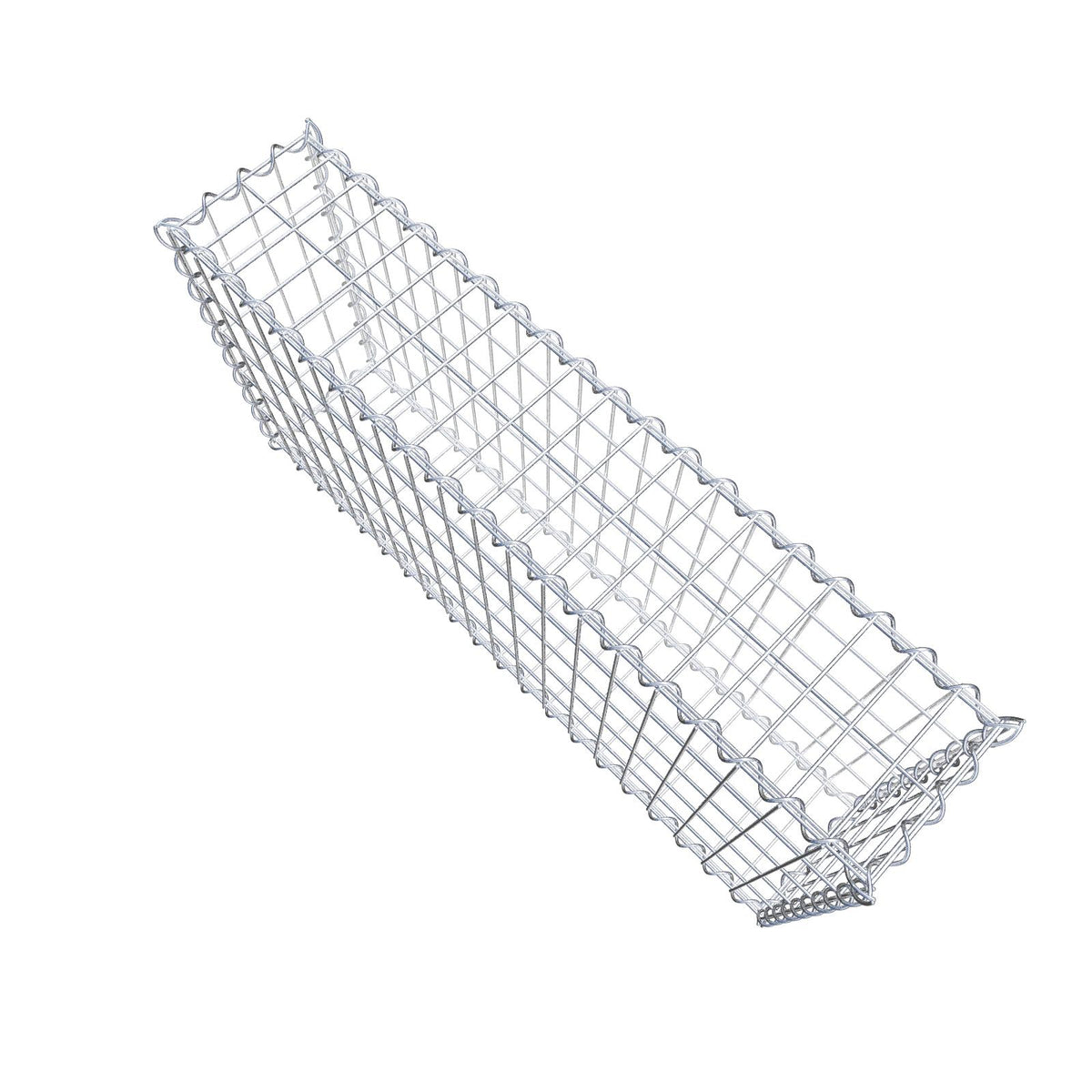 Gabione 100 cm x 50 cm x 20 cm (L x H x T), Maschenweite 5 cm x 10 cm, Spirale