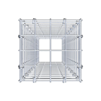 Anbaugabione Typ 3 100 cm x 20 cm x 20 cm (L x H x T), Maschenweite 5 cm x 5 cm, C-Ring