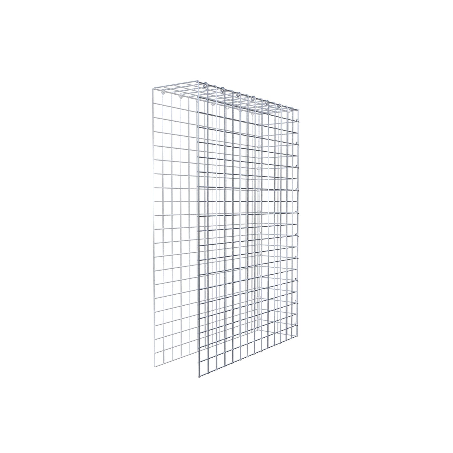 Mounted gabion type 4 100 cm x 70 cm x 20 cm (L x H x D), mesh size 5 cm x 5 cm, C-ring