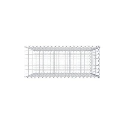 Gavión complementario tipo 2 100 cm x 100 cm x 40 cm (L x A x P), malla 5 cm x 10 cm, espiral