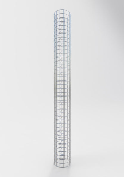 Gabionensäule rund 22 cm Durchmesser, 200 cm Höhe, Maschenweite 5 cm x 5 cm