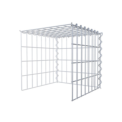 Fourche rapportée type 4 40 cm x 40 cm x 40 cm (L x H x P), mailles 5 cm x 10 cm, spirale