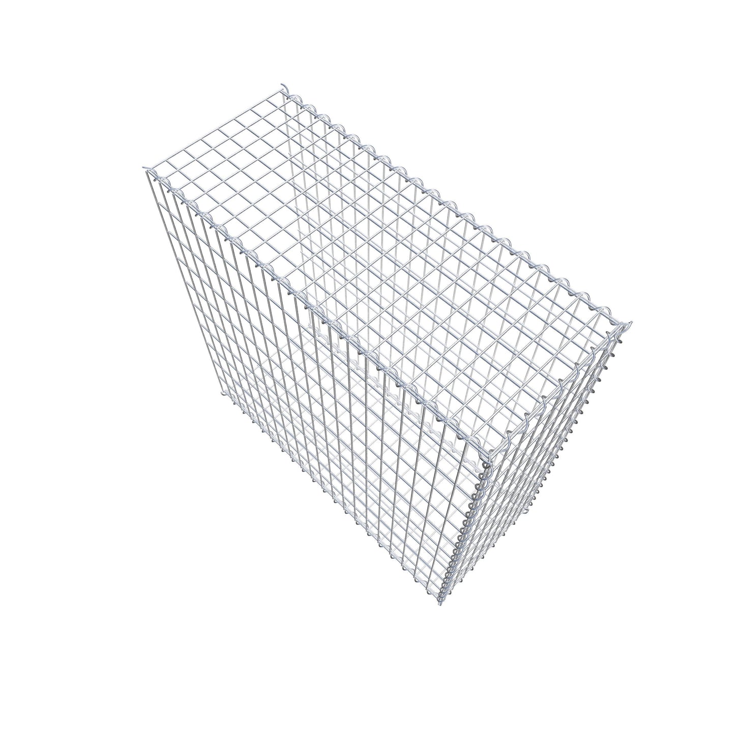 Gavión complementario tipo 2 100 cm x 100 cm x 40 cm (L x A x P), malla 5 cm x 10 cm, espiral