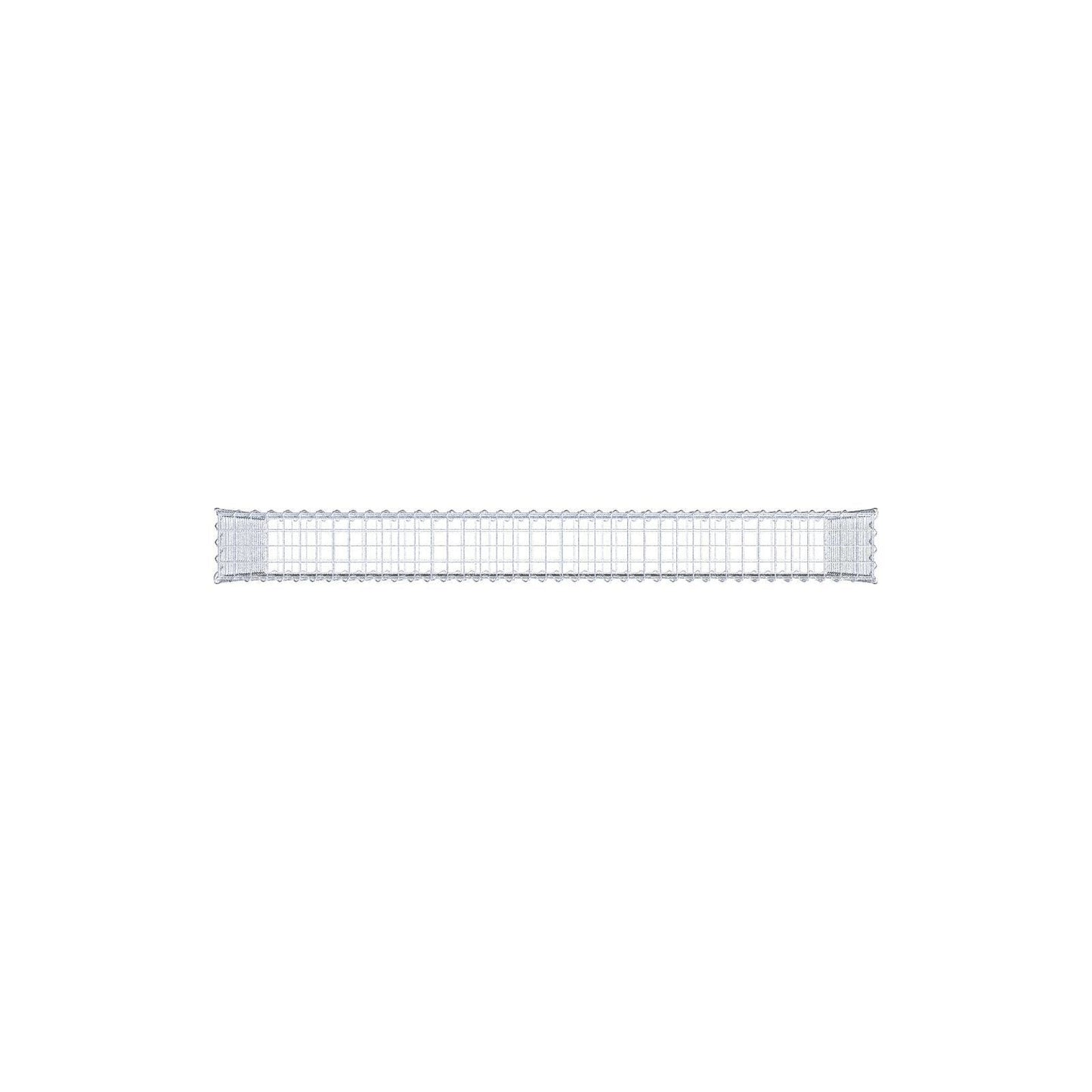 Schanskorf 200 cm x 100 cm x 20 cm (L x H x D), maaswijdte 5 cm x 5 cm, spiraalvormig
