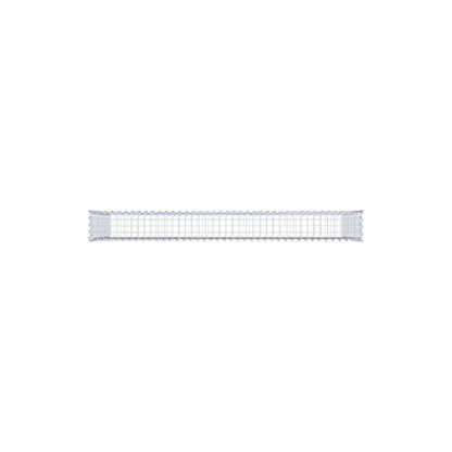 Schanskorf 200 cm x 100 cm x 20 cm (L x H x D), maaswijdte 5 cm x 5 cm, spiraalvormig