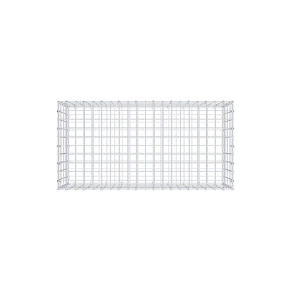 Gavión 100 cm x 40 cm x 50 cm (L x A x P), luz de malla 5 cm x 10 cm, anillo en C