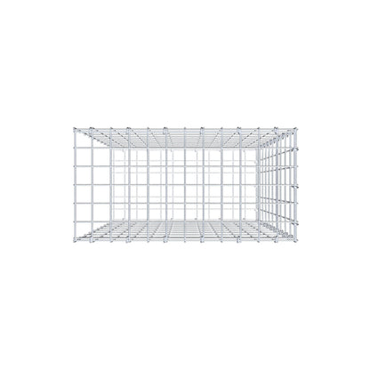 Anbaugabione Typ 2 100 cm x 60 cm x 30 cm, Maschenweite 5 cm x 10 cm, C-Ring