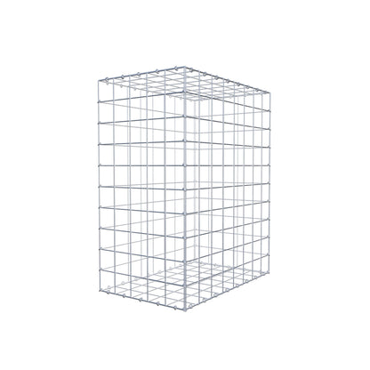 Gabion 100 cm x 80 cm x 50 cm (L x H x P), mailles 10 cm x 10 cm, anneau en C