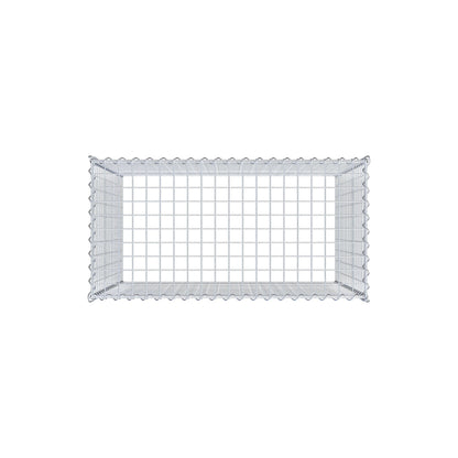 Gavión complementario tipo 3 100 cm x 90 cm x 50 cm (L x A x P), malla 5 cm x 5 cm, espiral