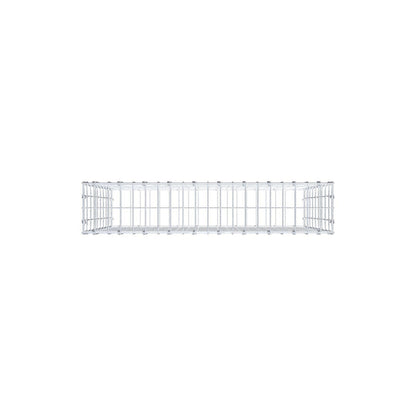 Gabion 100 cm x 90 cm x 20 cm (L x H x P), mailles 5 x 10 cm, anneau en spirale