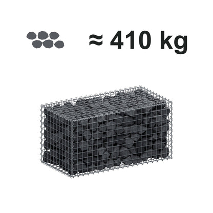 Gabião 100 cm x 50 cm x 50 cm (C x A x P), malhagem 5 cm x 5 cm, espiral