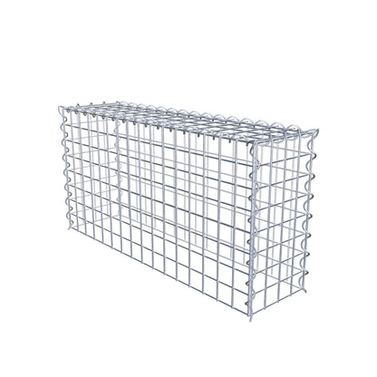 Opvokset gabion type 3 80 cm x 40 cm x 20 cm (L x H x D), maskestørrelse 5 cm x 5 cm, spiral
