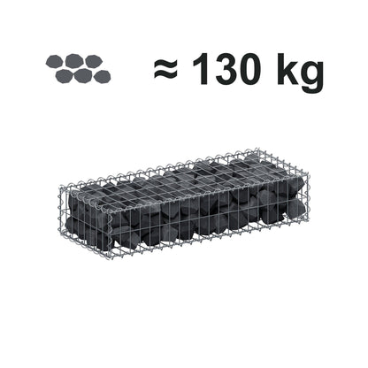 Gabion 100 cm x 20 cm x 40 cm (L x H x D), mesh size 5 cm x 10 cm, spiral