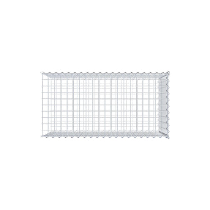 Gavión complementario tipo 2 100 cm x 50 cm x 50 cm (L x A x P), malla 5 cm x 5 cm, espiral