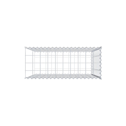 Gabion rapporté type 2 100 cm x 100 cm x 40 cm (L x H x P), mailles 10 cm x 10 cm, spirale