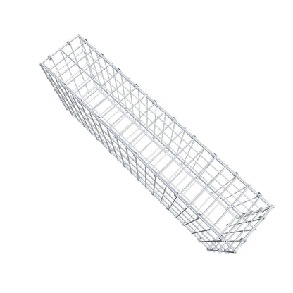 Gabbione 100 cm x 40 cm x 20 cm (L x H x P), maglia 5 x 10 cm, anello a spirale