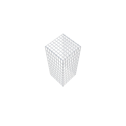 Monteret gabion type 4 100 cm x 40 cm x 40 cm (L x H x D), maskestørrelse 5 cm x 10 cm, C-ring