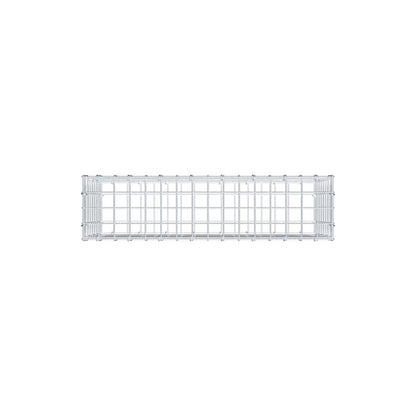 Gabion 80 cm x 40 cm x 20 cm (L x H x D), maskestørrelse 5 cm x 5 cm, C-ring