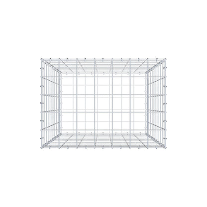 Gabion 100 cm x 70 cm x 50 cm (L x H x P), mailles 10 cm x 10 cm, anneau en C