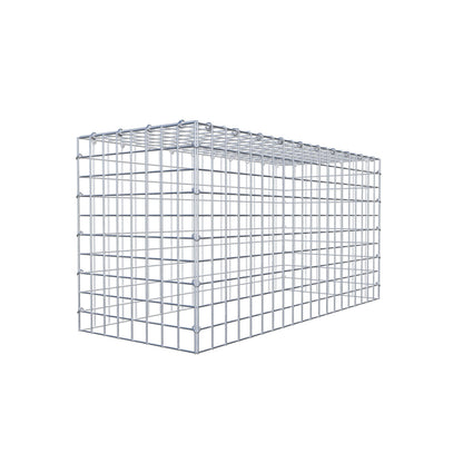 Monteret gabion type 3 100 cm x 50 cm x 40 cm (L x H x D), maskestørrelse 5 cm x 5 cm, C-ring