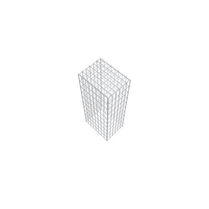 Fourche rapportée type 3 100 cm x 40 cm x 30 cm (L x H x P), mailles 5 cm x 10 cm, anneau C