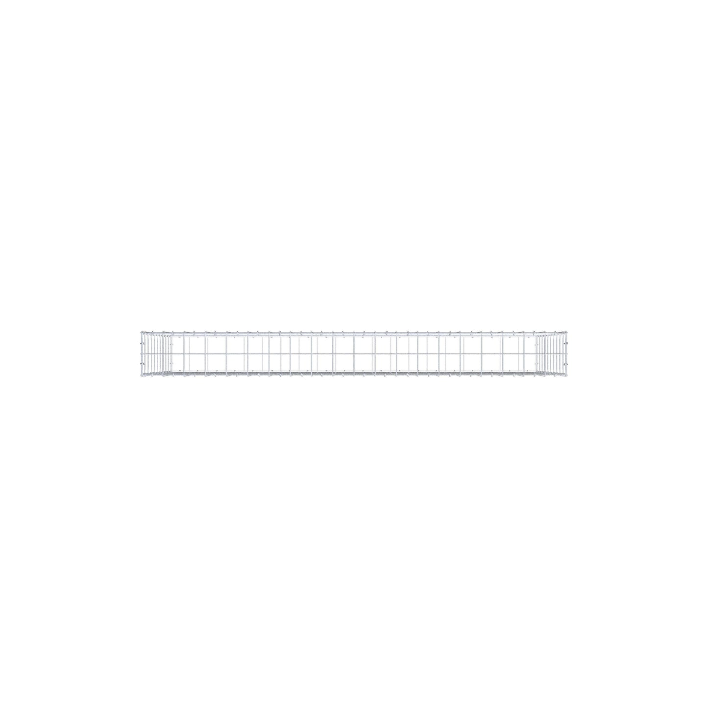 Gabion 200 cm x 100 cm x 20 cm (L x H x D), maskstorlek 10 cm x 10 cm, C-ring