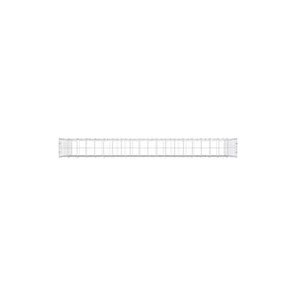 Gabion 200 cm x 100 cm x 20 cm (L x H x D), maskstorlek 10 cm x 10 cm, C-ring