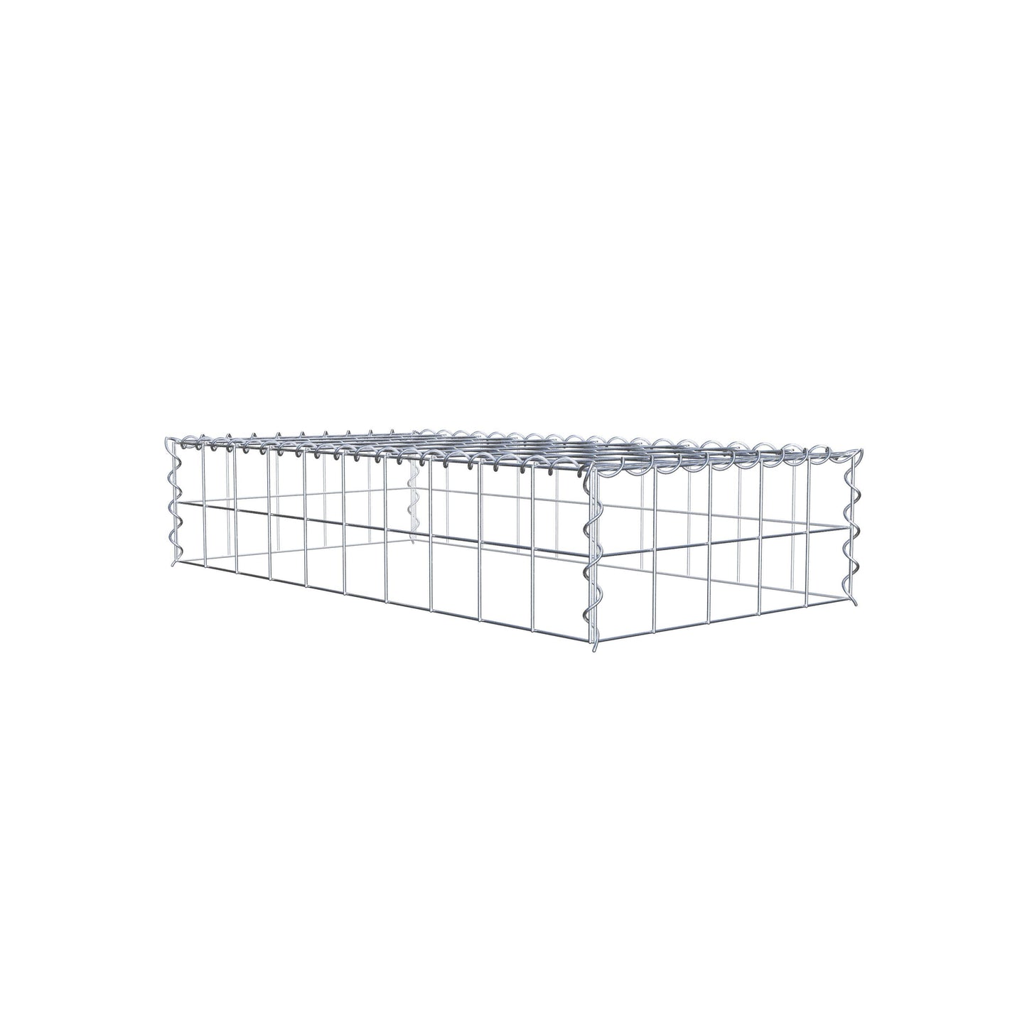 Grown-on gabion type 3 100 cm x 20 cm x 50 cm (L x H x D), mesh size 10 cm x 10 cm, spiral