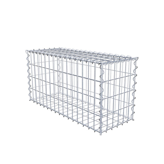 Gabbione 80 cm x 40 cm x 30 cm (L x H x P), maglia 5 cm x 10 cm, spirale