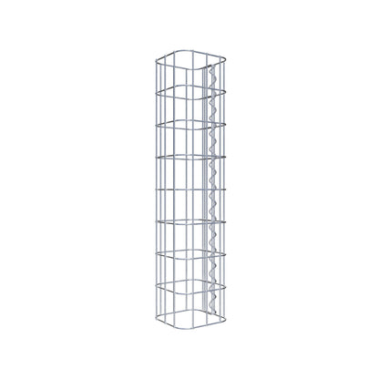 Schanskorfzuil vierkant 17 cm x 17 cm, 80 cm hoog, MW 5 cm x 10 cm