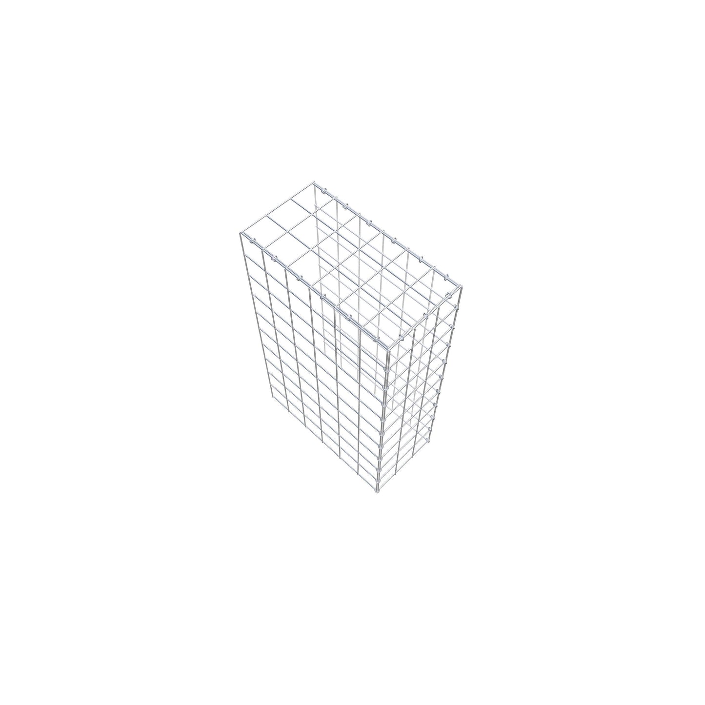 Gabbione aggiuntivo tipo 4 100 cm x 60 cm x 30 cm (L x H x P), maglia 10 cm x 10 cm, anello a C