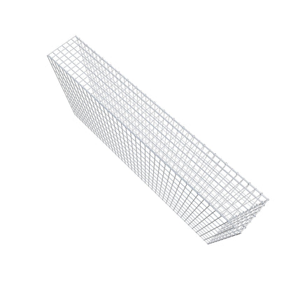 Fourche rapportée type 4 200 cm x 100 cm x 30 cm (L x H x P), mailles 5 cm x 10 cm, anneau en C
