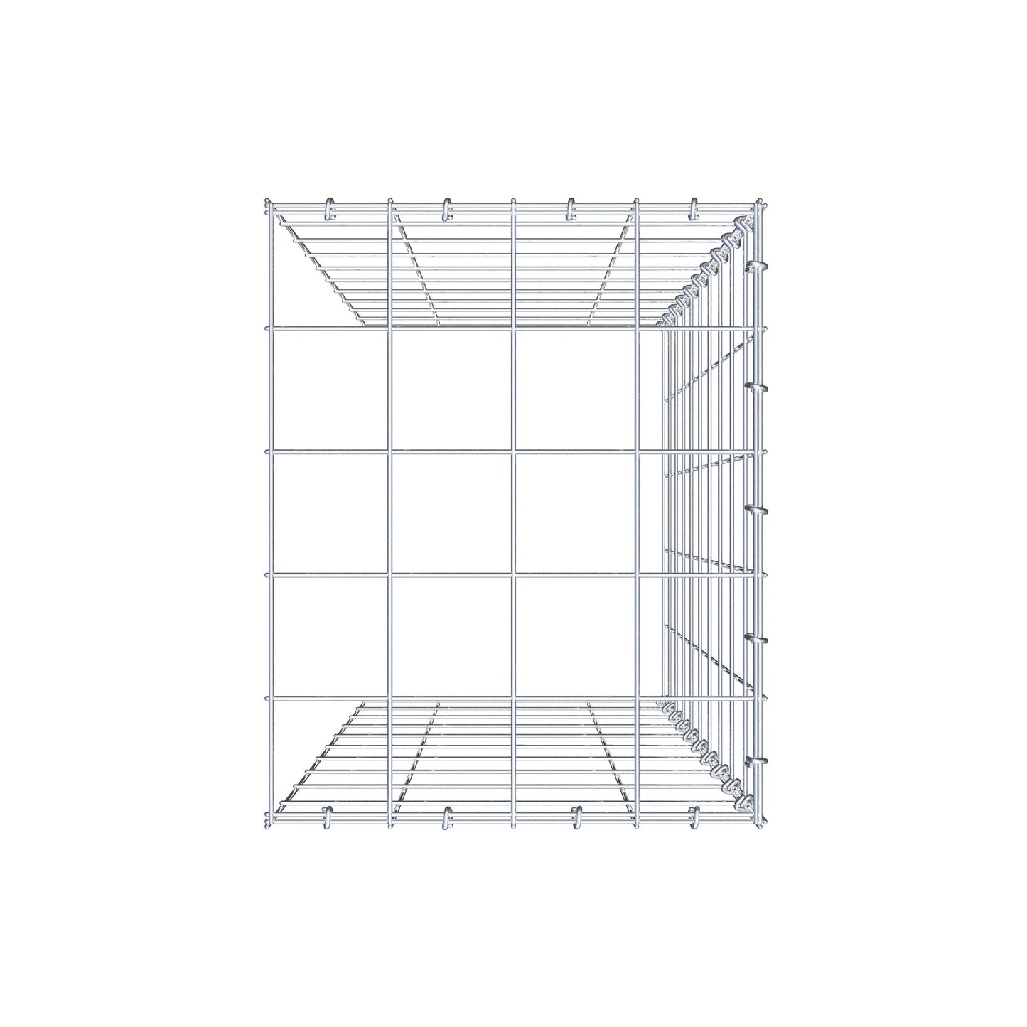 Fourche rapportée type 4 100 cm x 40 cm x 50 cm (L x H x P), mailles 10 cm x 10 cm, anneau C