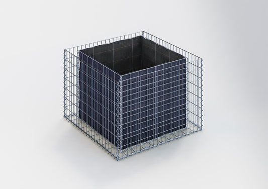Højbed firkantet 100 cm x 70 cm x 100 cm (L x H x D), maskestørrelse 5 x 10 cm, vægtykkelse 10 cm