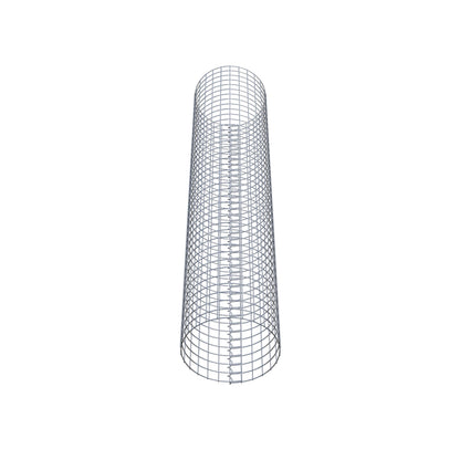 Colonne de gabion ronde 42 cm de diamètre, 200 cm de hauteur, maille 5 cm x 5 cm