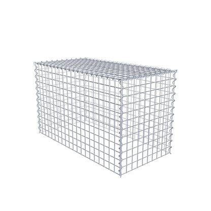 Gabion rapporté type 3 100 cm x 60 cm x 50 cm (L x H x P), mailles 5 cm x 5 cm, spirale