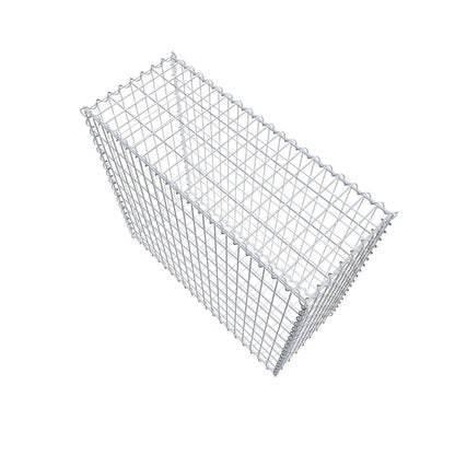Gabione 100 cm x 90 cm x 40 cm (L x H x T), Maschenweite 5 cm x 10 cm, Spirale