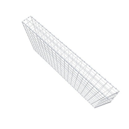 Gabion 200 cm x 100 cm x 20 cm (L x H x P), mailles 10 x 10 cm, anneau en spirale
